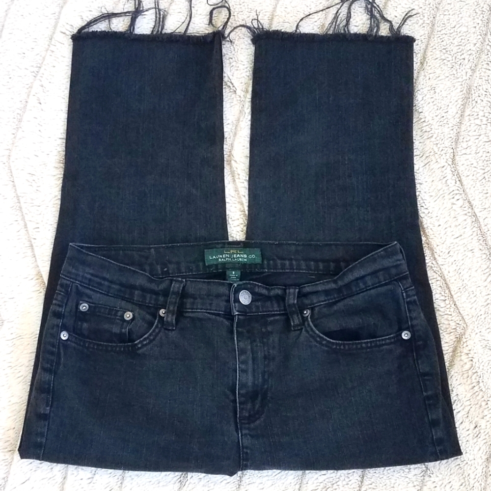 LRL Ralph Lauren Classic Straight Cropped Jeans